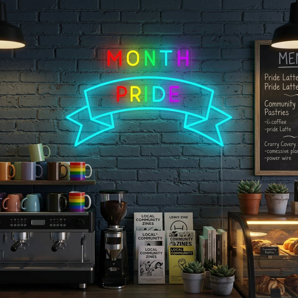 "LGBT Month Pride" Lumineuse en Néon