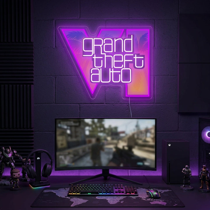 "Grand Theft Auto" Enseigne néon