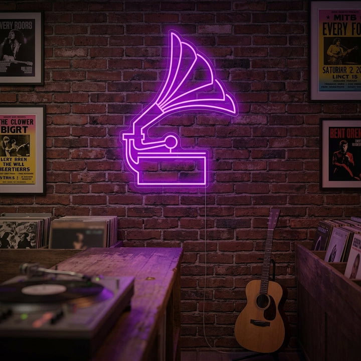 "Gramophone" Enseigne néon