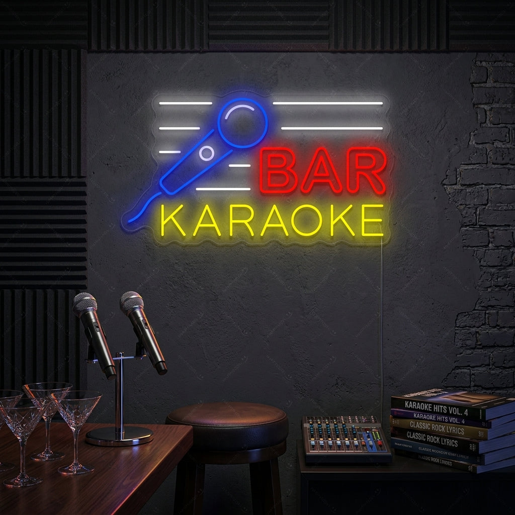 "Karaoke Bar" Enseigne néon