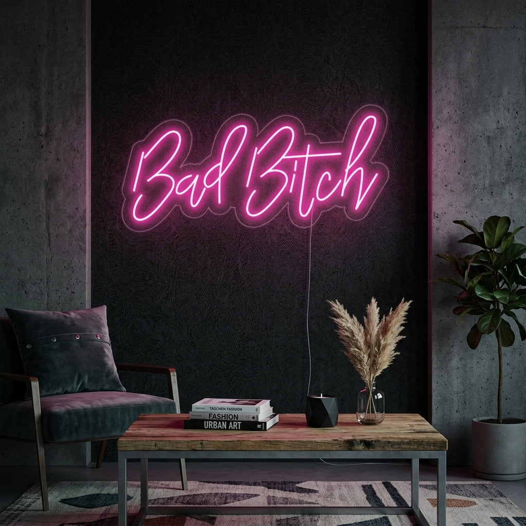 "Bad Bitch" Enseigne Lumineuse en Néon
