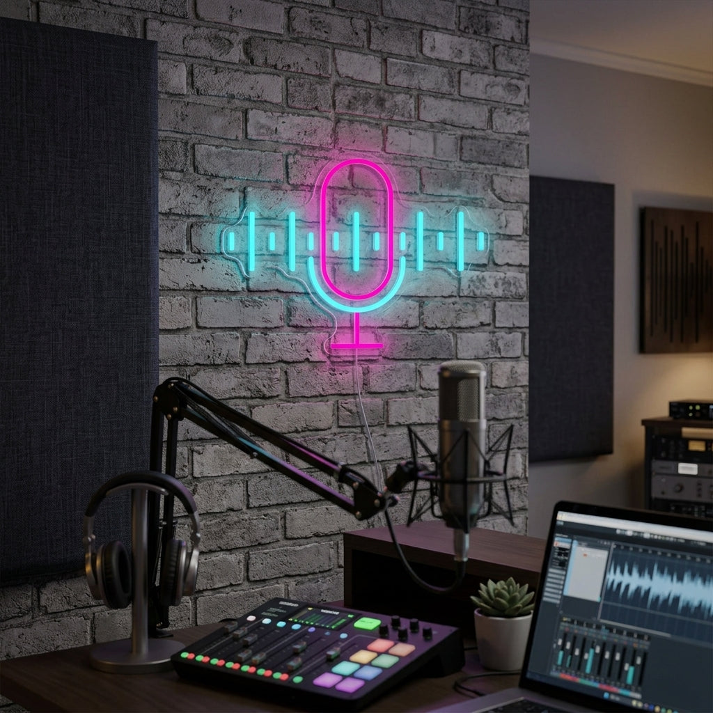 "Podcast" Enseigne néon