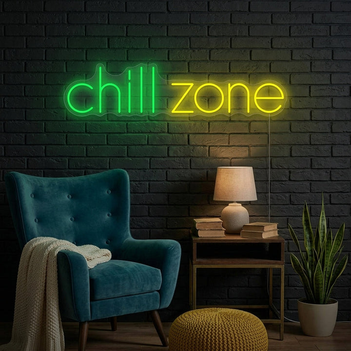 "Chill Zone" Enseigne néon