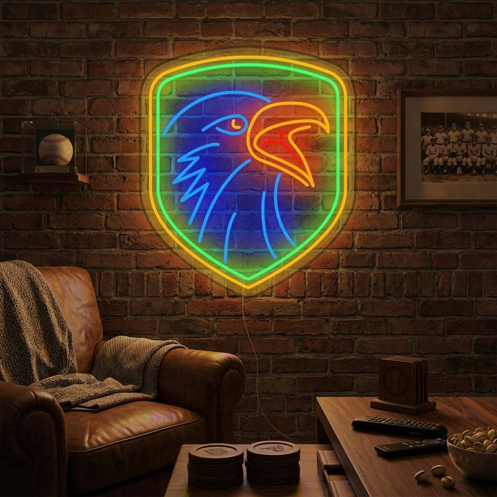 "Aigle Avec Shiled" Enseigne Lumineuse en Néon