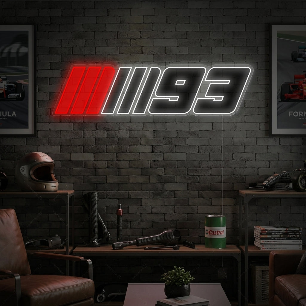 "Marc Márquez 93 Race Logo" Enseigne néon