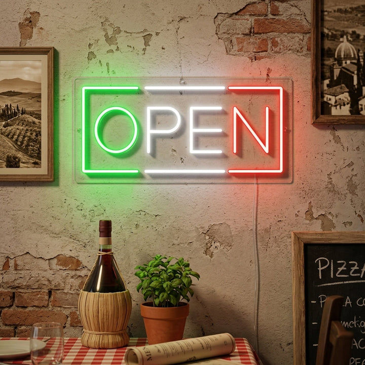 "open, Restaurant italien" Lumineuse en Néon