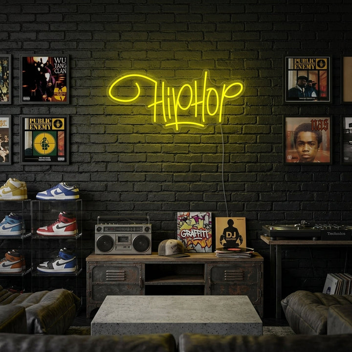 "Musique Hip Hop Rap" Enseigne Lumineuse en Néon