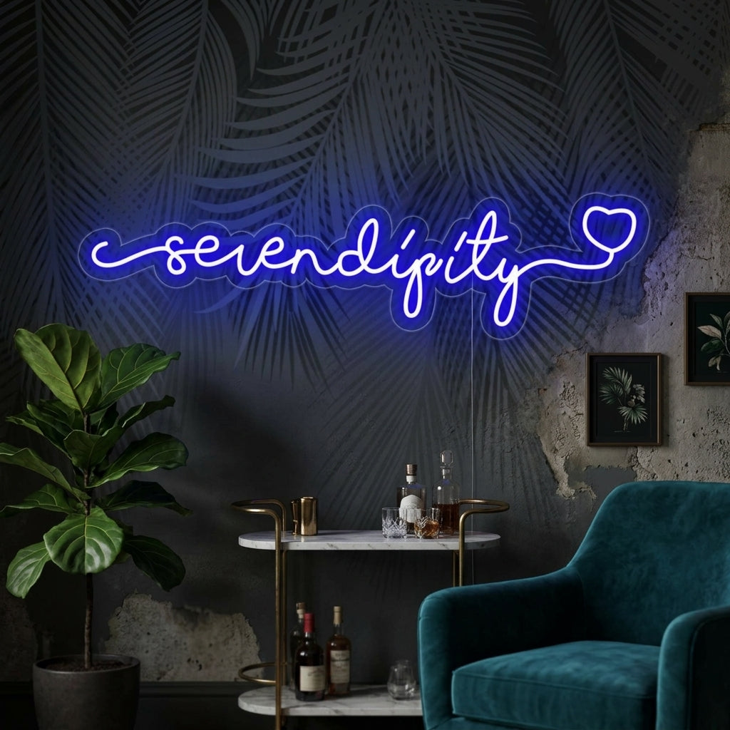 "Serendipity" Enseigne Lumineuse en Néon