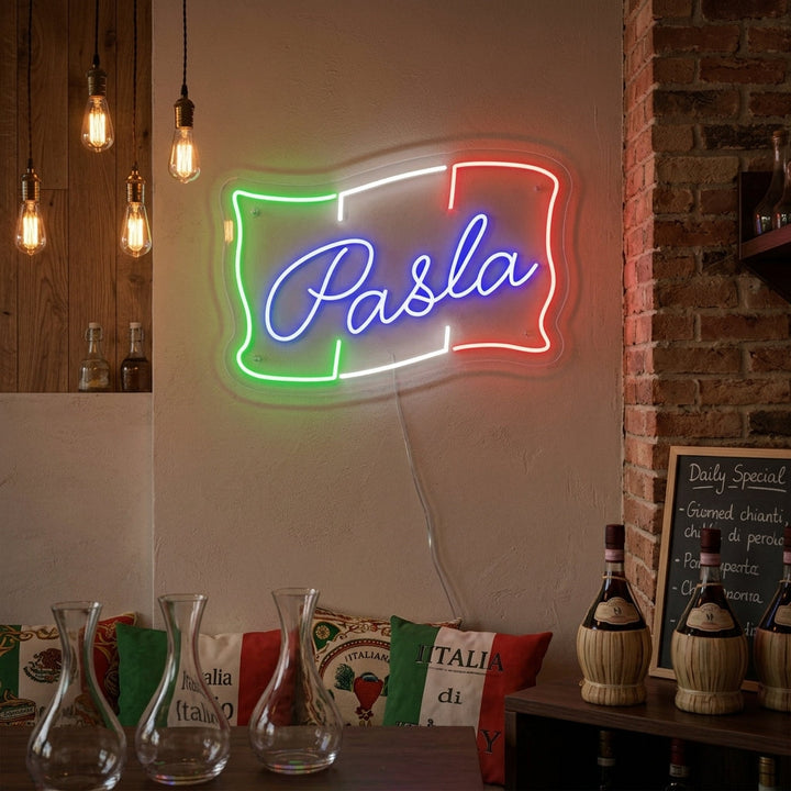 "PASTA, Nourriture italienne" Lumineuse en Néon