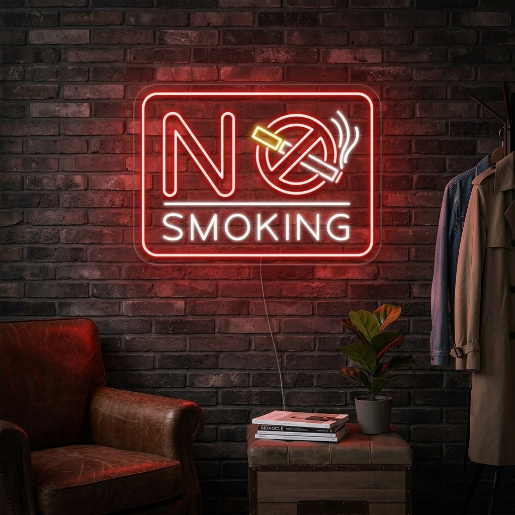 "No Smoking" Enseigne Lumineuse en Néon