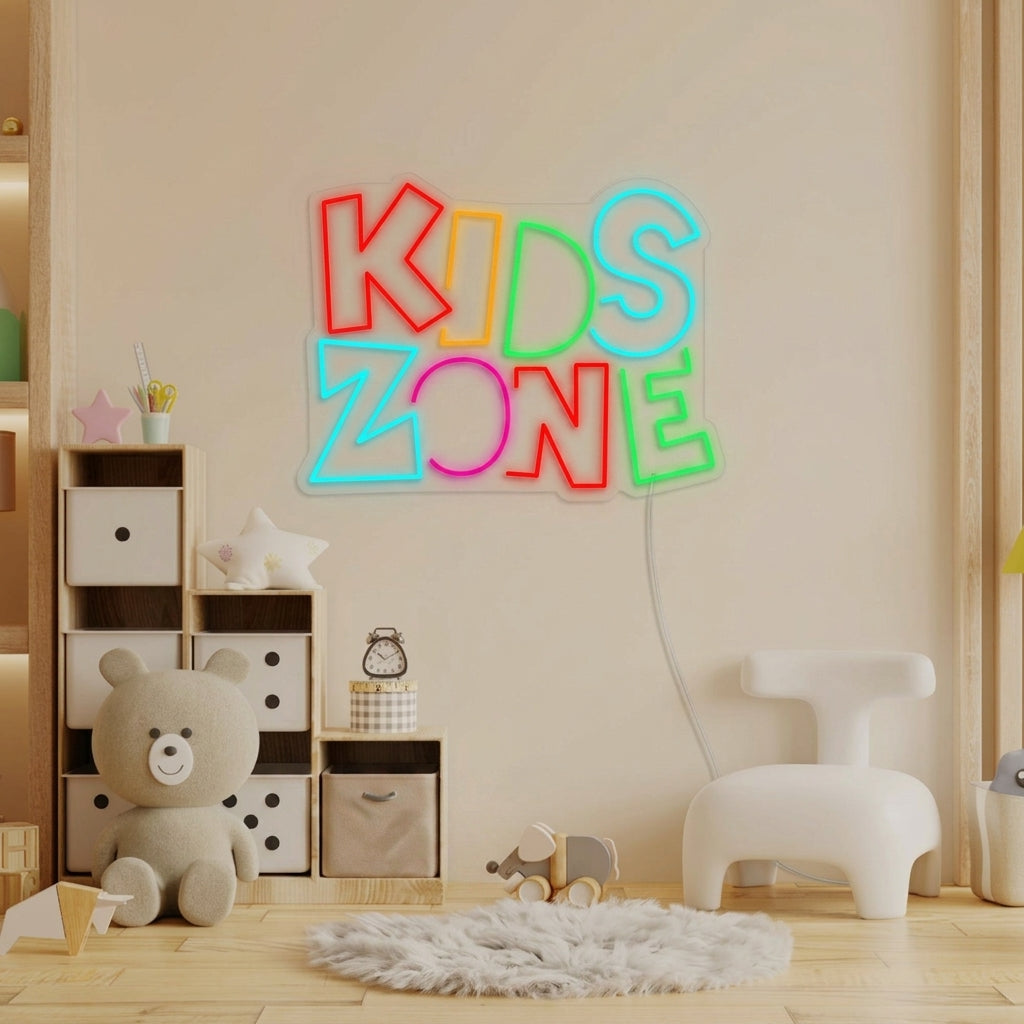"Kids Zone, Décoration de chambre d'enfant" Lumineuse en Néon
