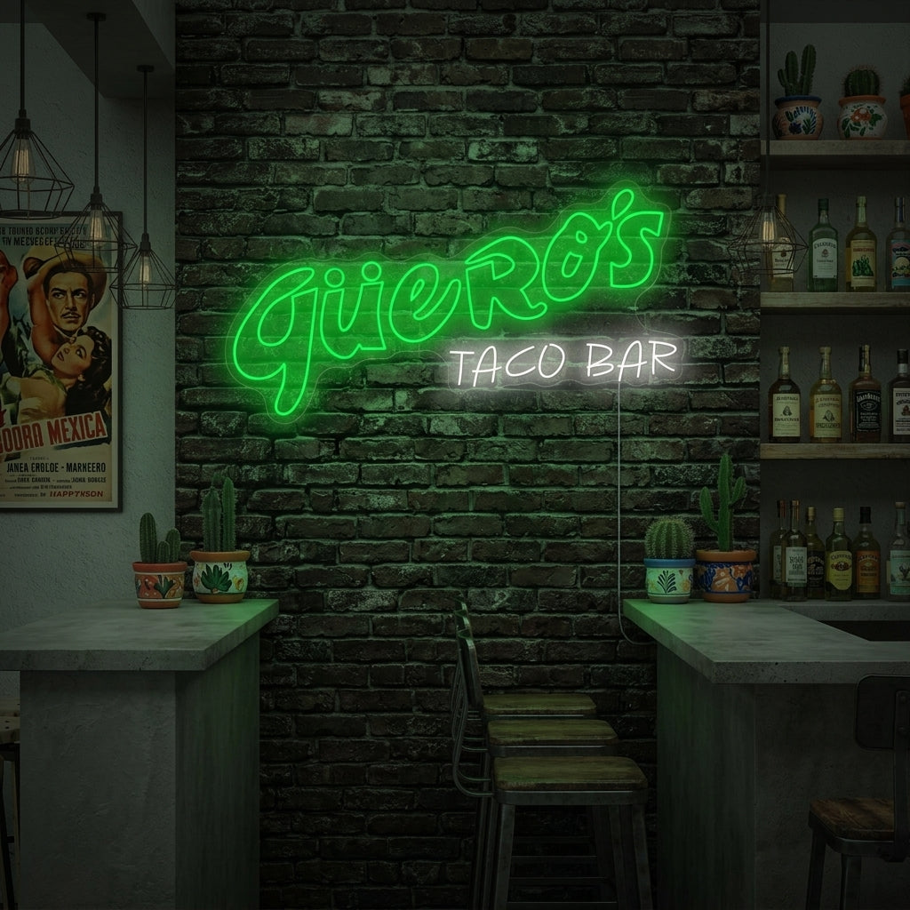 "Güero's Taco Bar" Enseigne néon