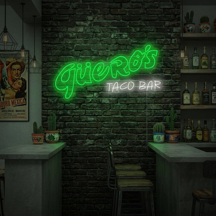 "Güero's Taco Bar" Enseigne néon