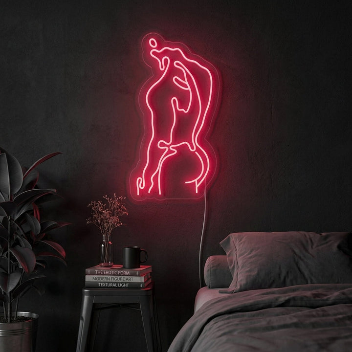 "Corps De L'Homme Fort Corps De L'Homme Humain" Enseigne Lumineuse en Néon