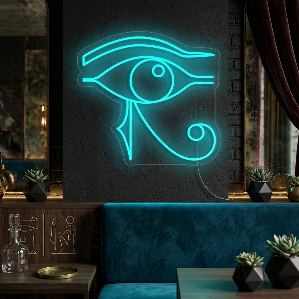 "Egypte Oeil D'Horus" Enseigne Lumineuse en Néon