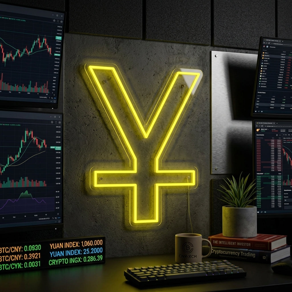"Yuan Chinois" Enseigne Lumineuse en Néon