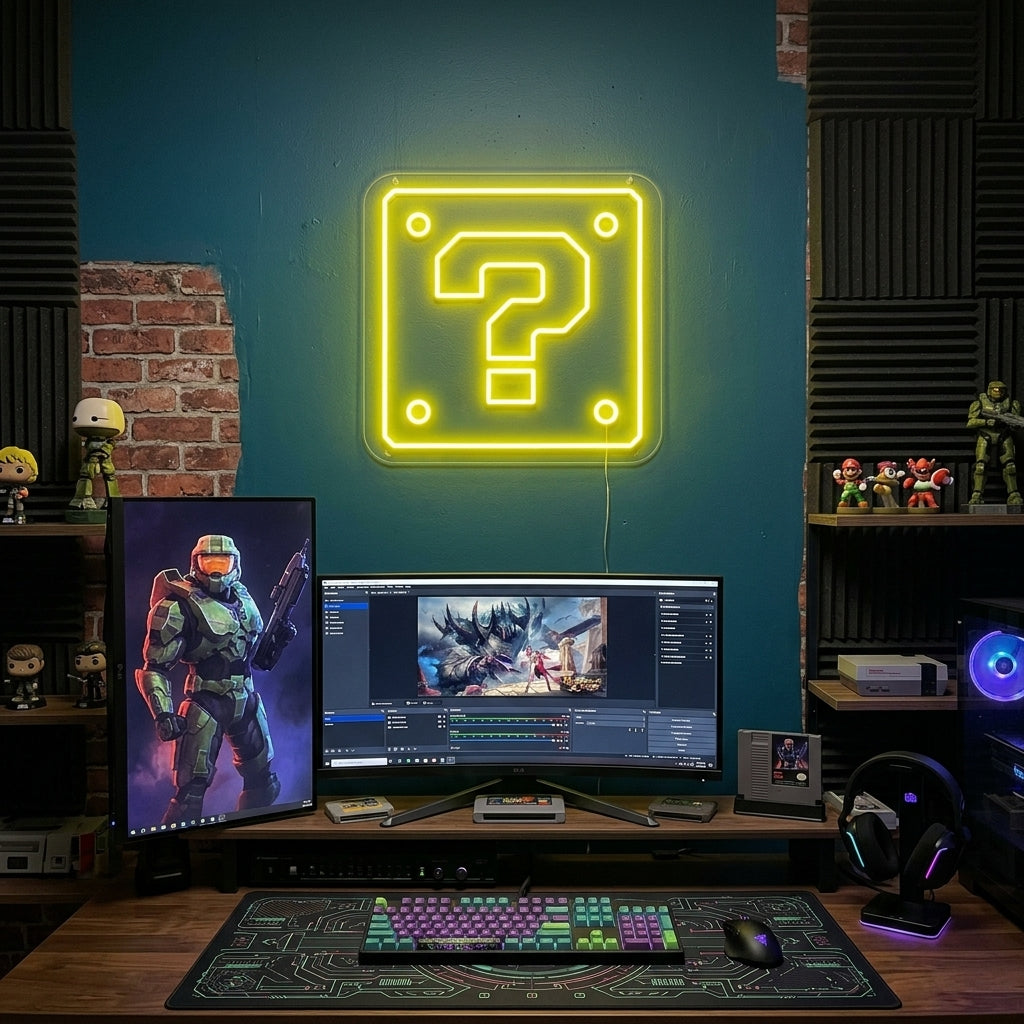 "Boîte Mystère" Enseigne Lumineuse en Néon