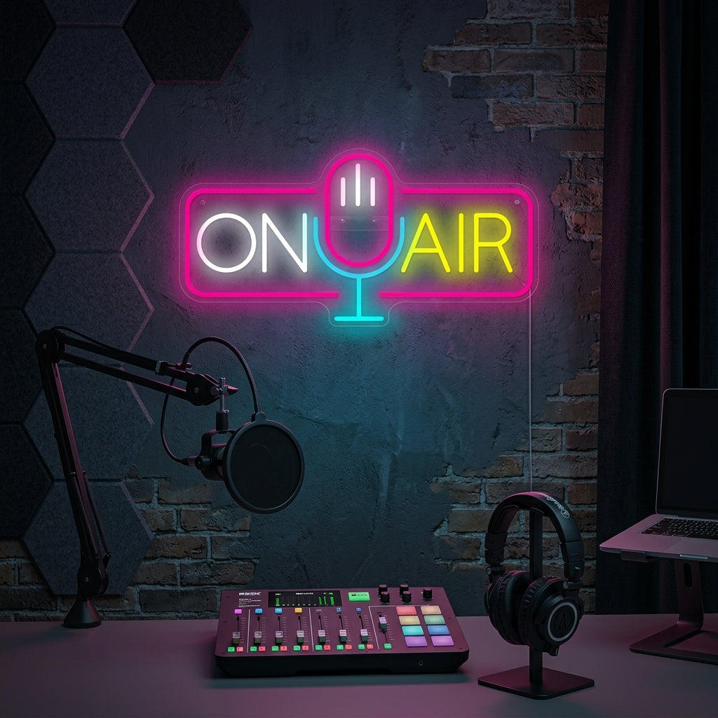 "On Air" Enseigne néon