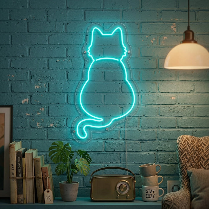 "Chat" Enseigne Lumineuse en Néon