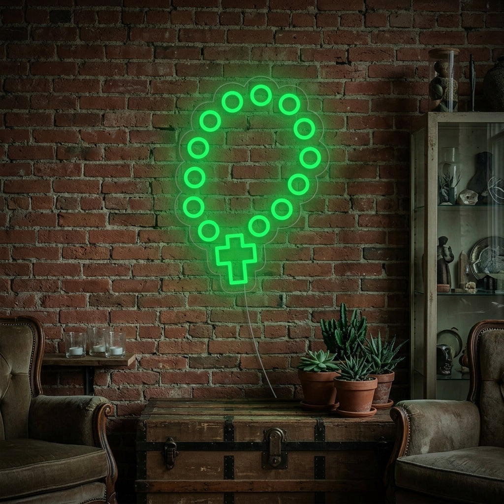 "Chapelet" Enseigne Lumineuse en Néon