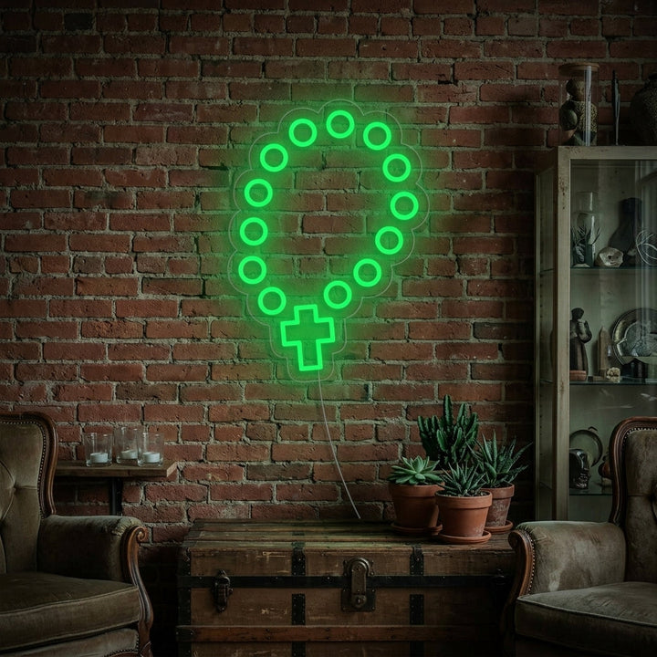 "Chapelet" Enseigne Lumineuse en Néon