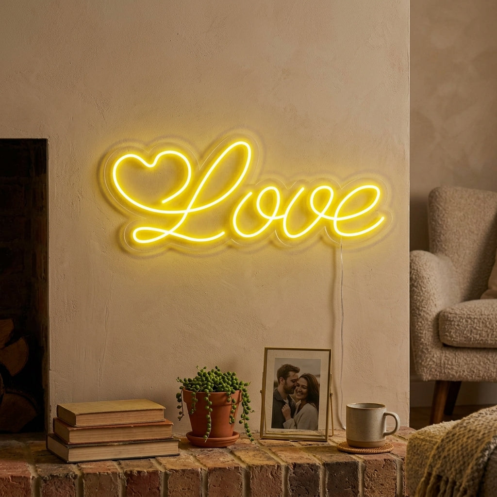 "Love" Enseigne Lumineuse en Néon