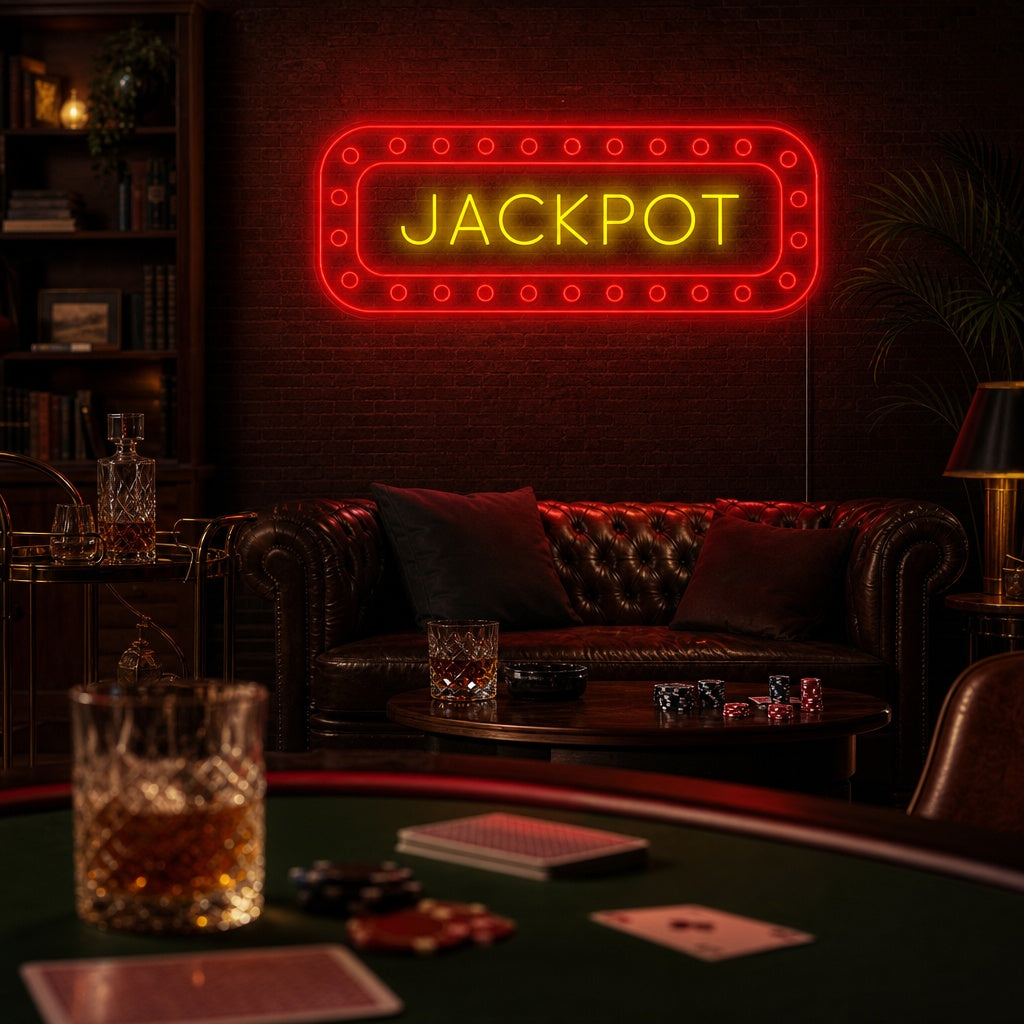 "Jackpot" Enseigne néon