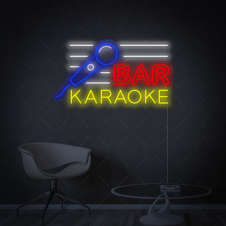 "Karaoke Bar" Enseigne néon