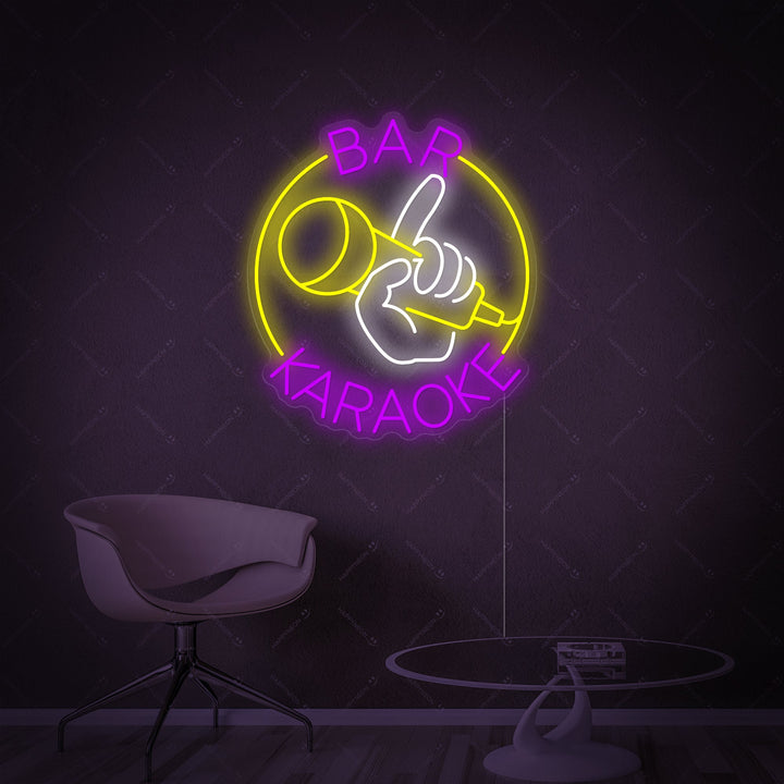 "Karaoke Bar" Enseigne néon