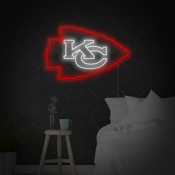 "KC Chiefs" Enseigne néon