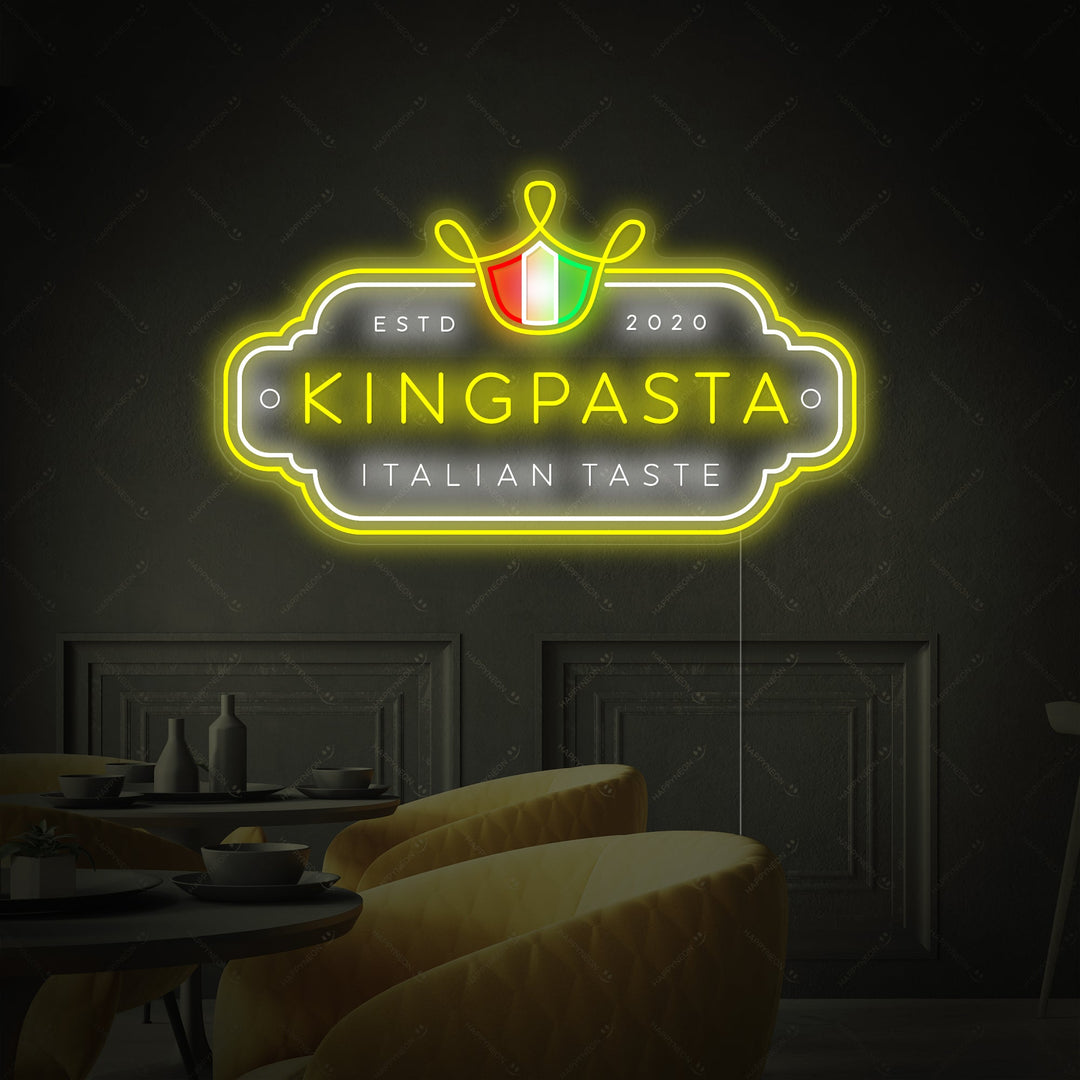 "King Pasta" Enseigne néon