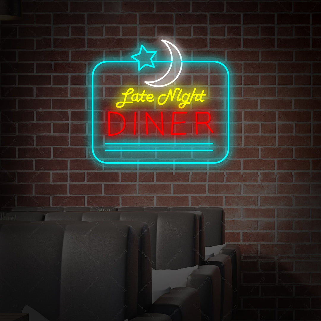 "Late Night Diner" Enseigne néon