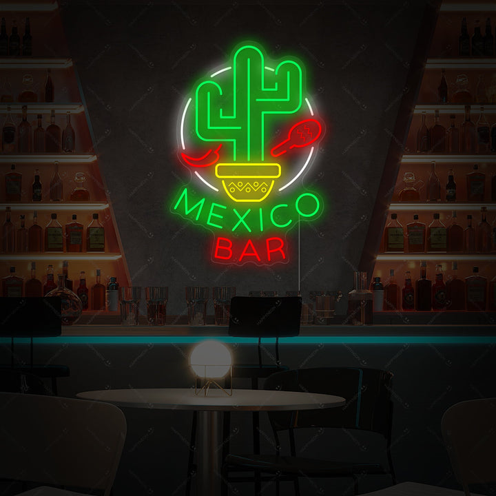 "Mexico Bar" Enseigne néon