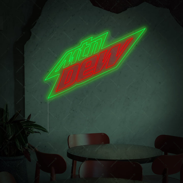 "Mountain Dew" Enseigne néon