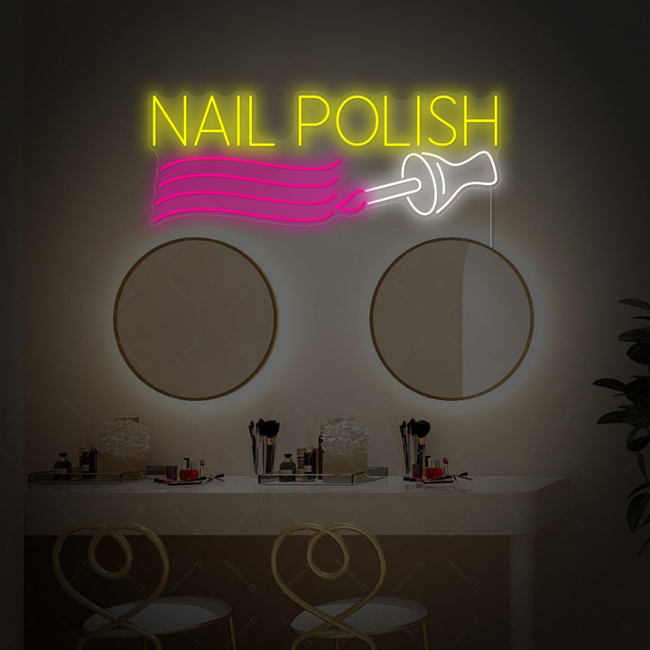 "Nail Polish" Enseigne néon