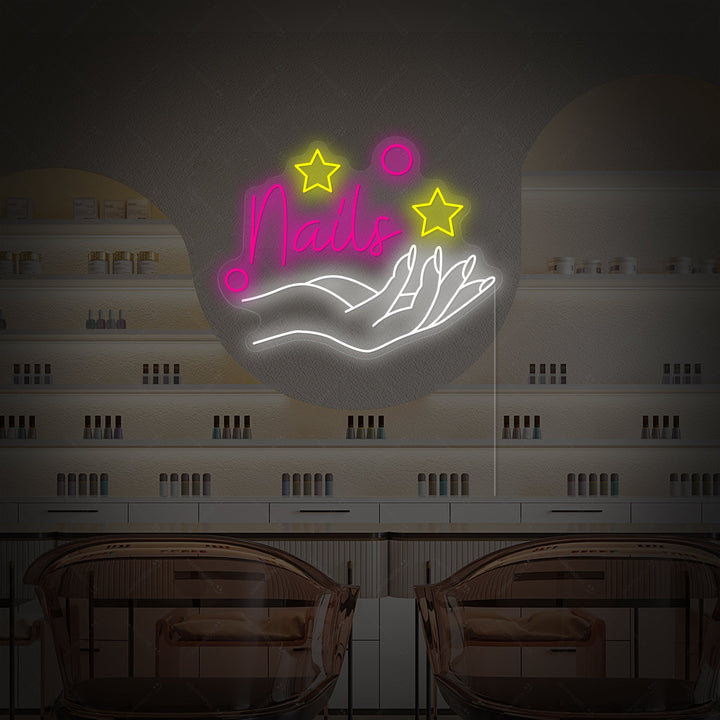 "Salon de l'ongle" Enseigne néon