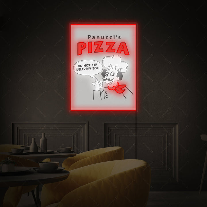 "Panucci's Pizza" Enseigne néon