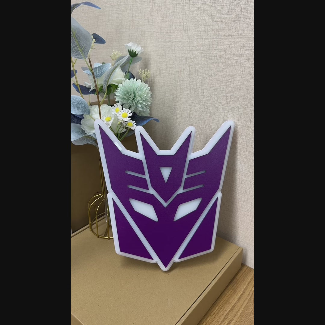 "Signe Decepticons, inspiré du film" Neon Like