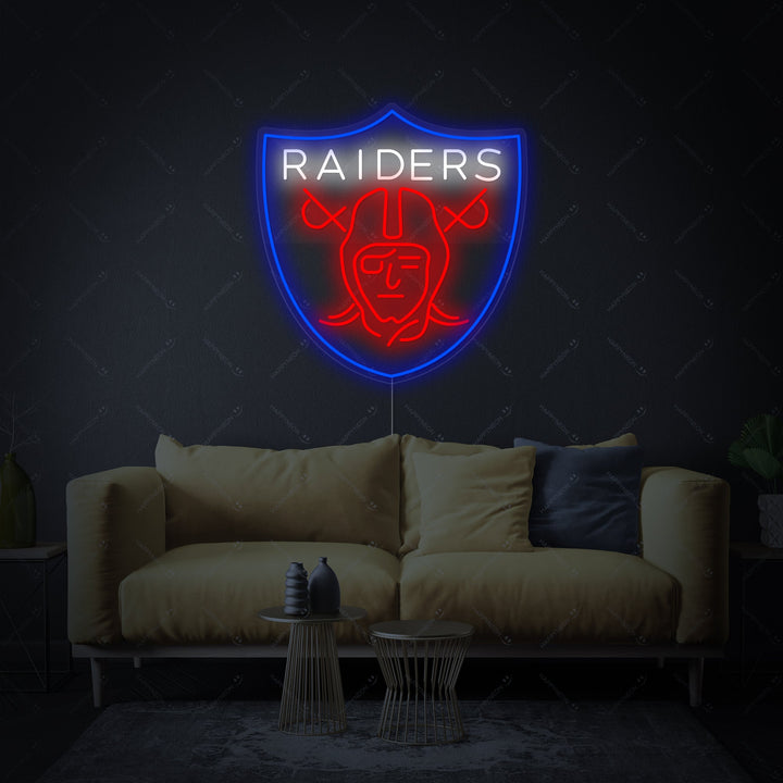 "Raiders" Enseigne néon