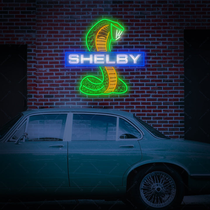 "Shel-Car Cobra" Enseigne néon