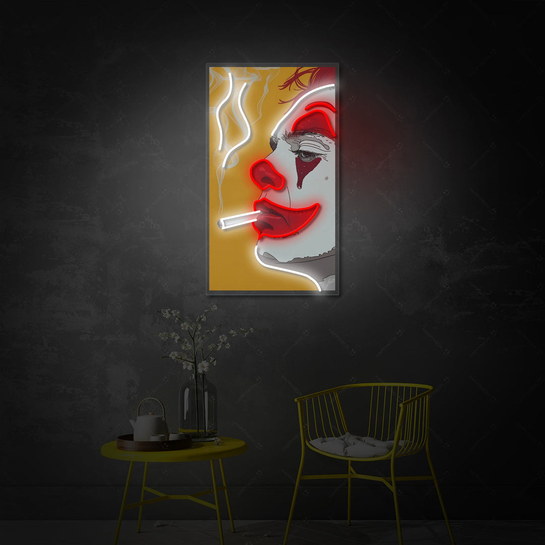 "Joker fumeur" Enseigne néon