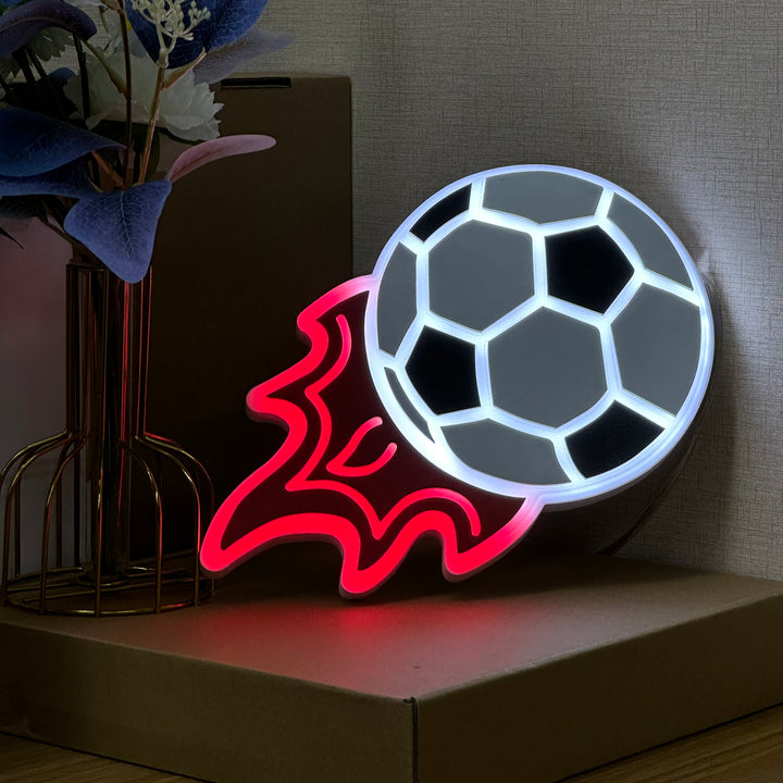 "Ballon de football enflammé" Neon Like