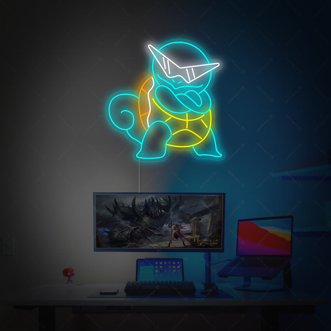 "Squirtle" Enseigne néon
