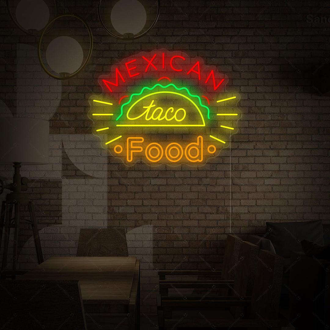 "Taco Mexican Food" Enseigne néon