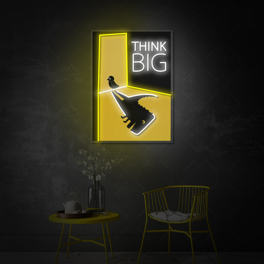 "Think Big" Enseigne néon