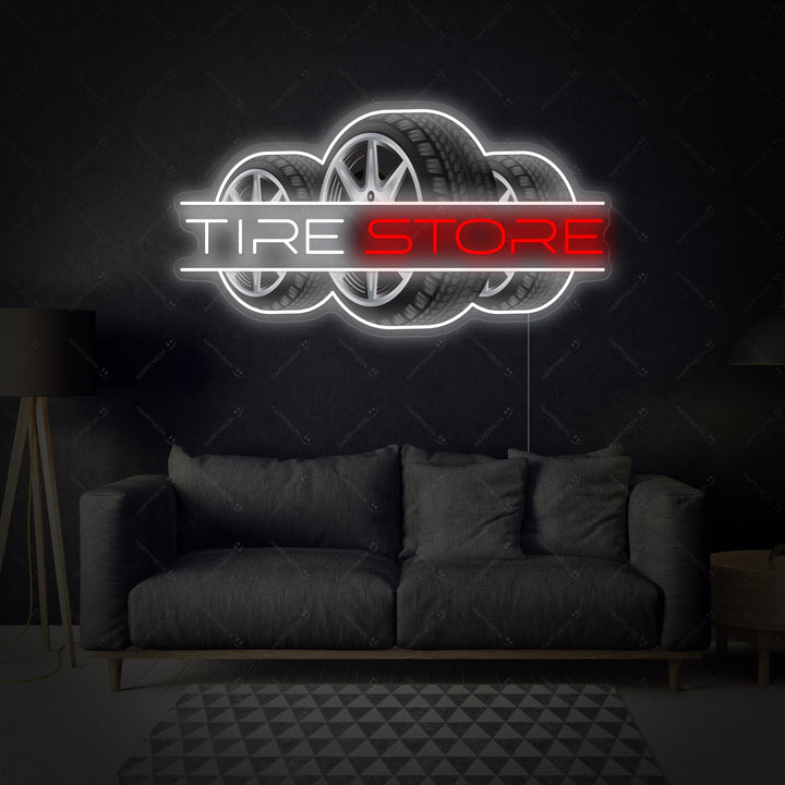 "Tire Store" Enseigne néon
