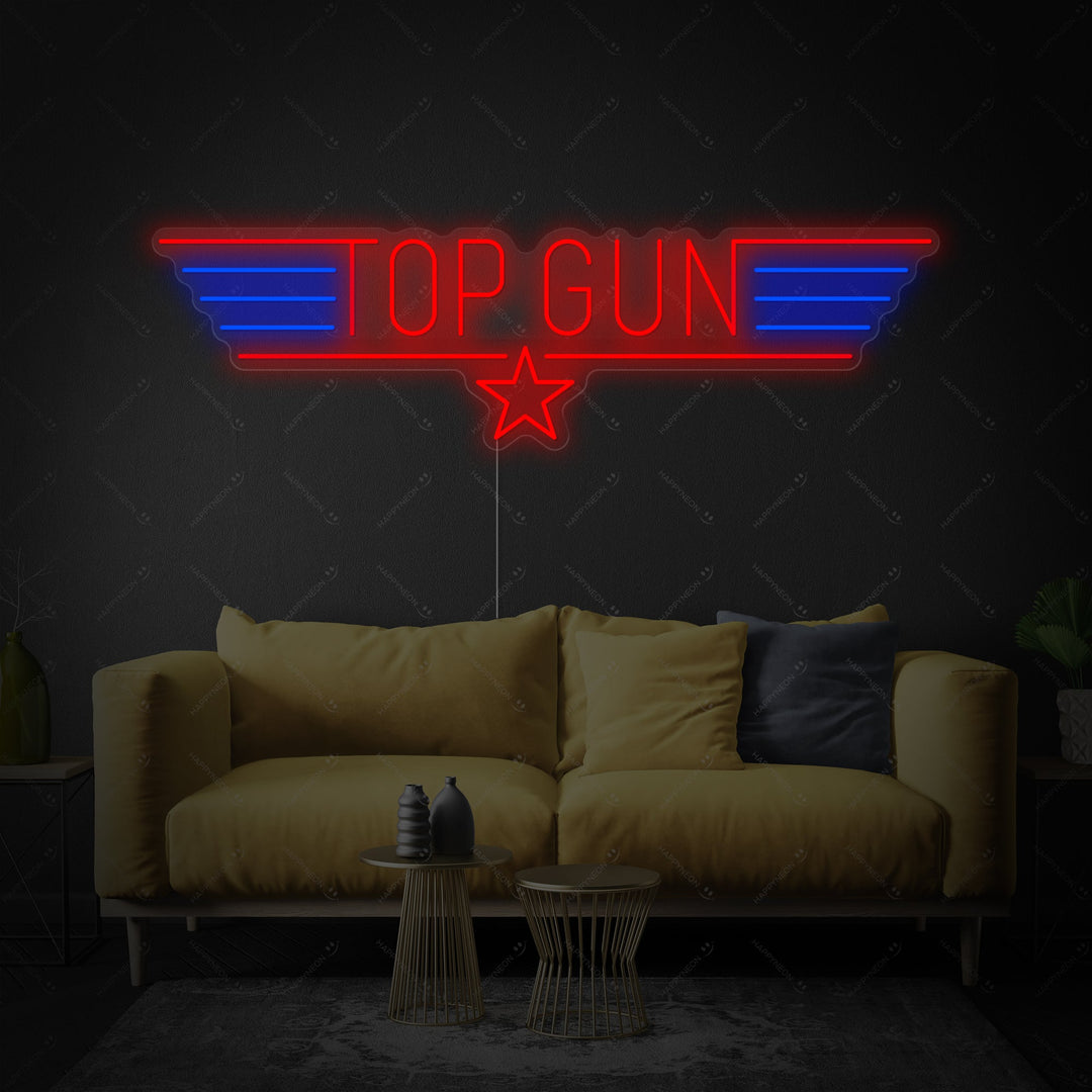 "Top Gun" Enseigne néon