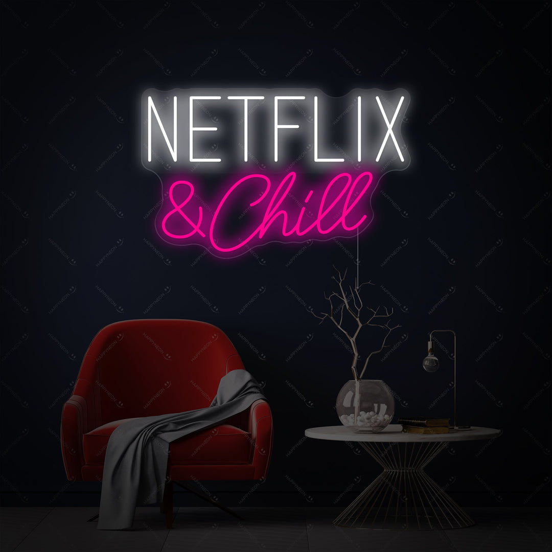 "TV Show & Chill" Enseigne néon