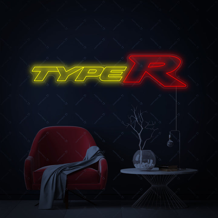 "Type R" Enseigne néon