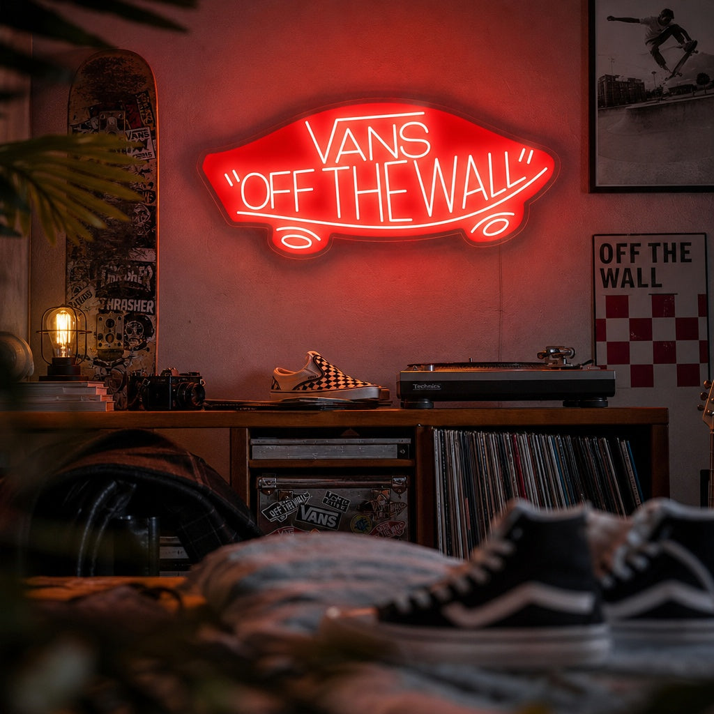 "Vans Off The Wall" Enseigne néon
